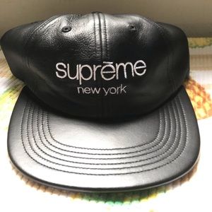 Leather Supreme Classic Logo Strapback